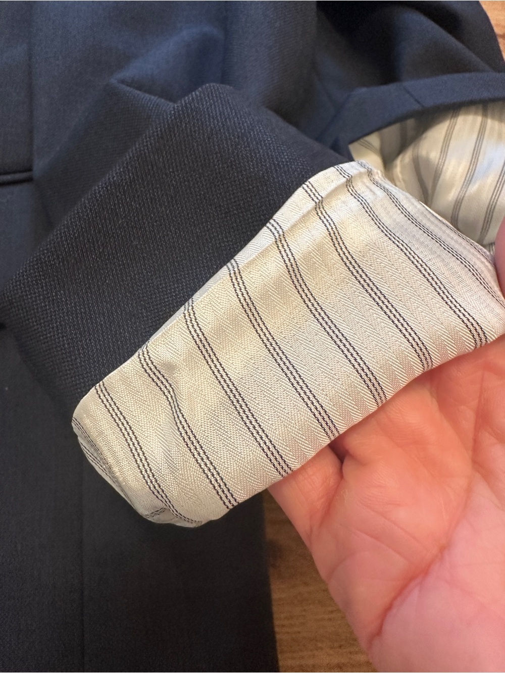 Pronto Uomo Men’s Navy Suiting Tailored Blazer - Picture 5 of 11